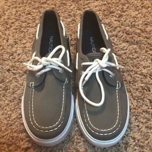Boys Nautica brand Boat Shoes. Never worn .